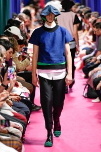 Model on the catwalk