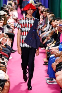 Model on the catwalk