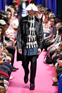 Model on the catwalk