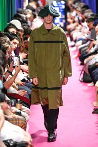 Model on the catwalk