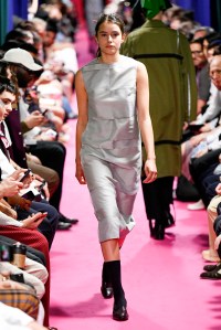 Model on the catwalk