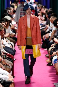 Model on the catwalk