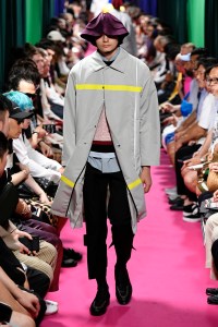 Model on the catwalk