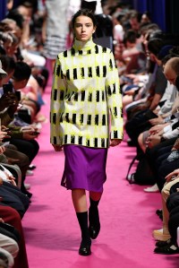 Model on the catwalk