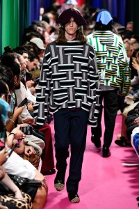 Model on the catwalk