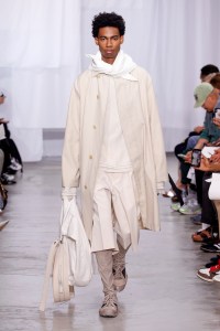 Model on the catwalk