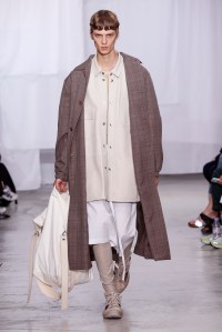 Model on the catwalk