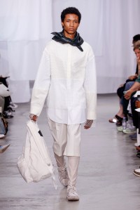 Model on the catwalk