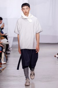 Model on the catwalk