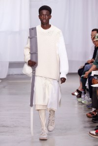 Model on the catwalk