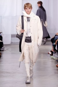 Model on the catwalk