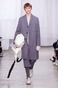 Model on the catwalk
