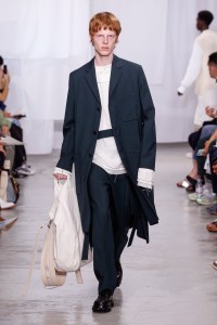 Model on the catwalk
