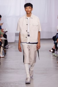 Model on the catwalk