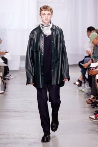 Model on the catwalk