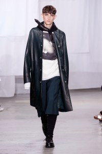 Model on the catwalk