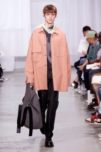 Model on the catwalk