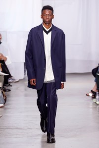 Model on the catwalk