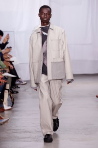 Model on the catwalk