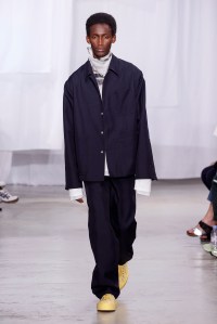 Model on the catwalk