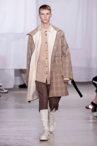 Model on the catwalk