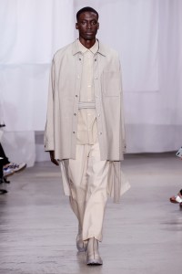 Model on the catwalk