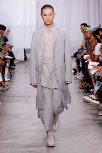 Model on the catwalk