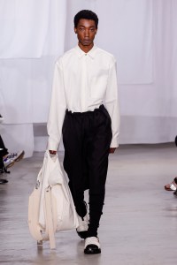 Model on the catwalk