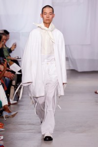 Model on the catwalk