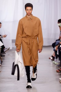 Model on the catwalk