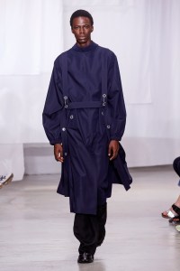 Model on the catwalk