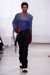 Model on the catwalk