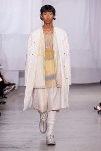 Model on the catwalk