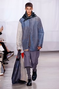 Model on the catwalk