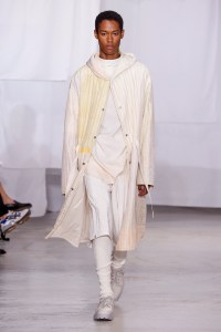 Model on the catwalk