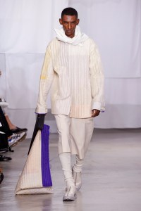 Model on the catwalk