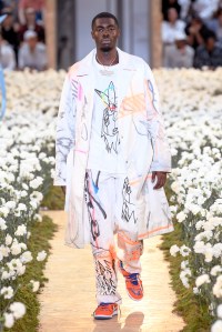 Model on the catwalk