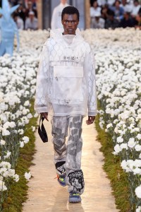 Model on the catwalk