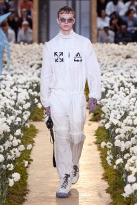 Model on the catwalk