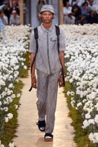 Model on the catwalk