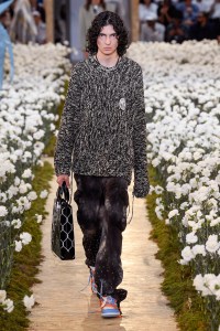 Model on the catwalk