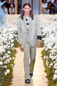 Model on the catwalk