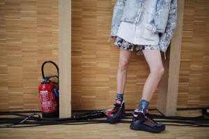 Backstage at Off-White Men's SS 2020, photographed in Paris on June 19th, 2019.