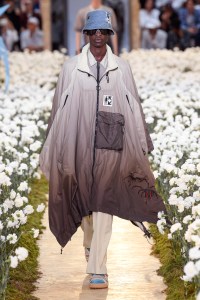 Model on the catwalk