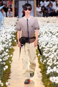 Model on the catwalk