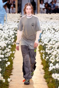 Model on the catwalk