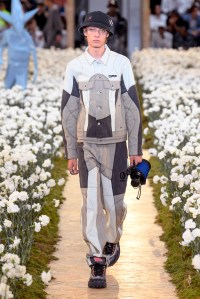 Model on the catwalk
