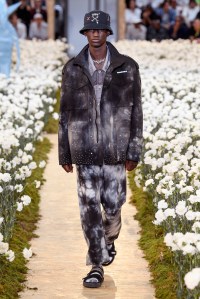 Model on the catwalk