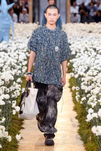 Model on the catwalk
