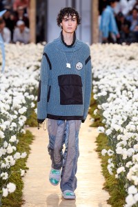Model on the catwalk